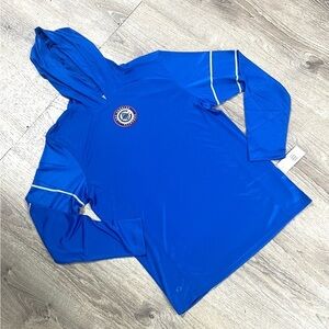 Los Angeles Clippers Blue Hooded Long Sleeve Shirt